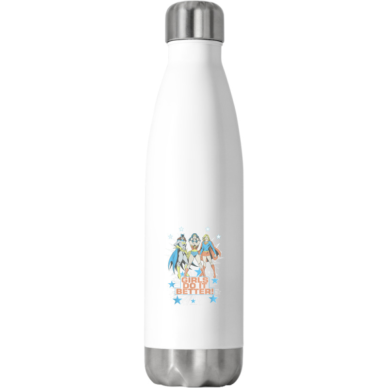 Wonder Woman Supergirl Batgirl Girls Do It Better Stainless Steel Water Bottle | Artistshot