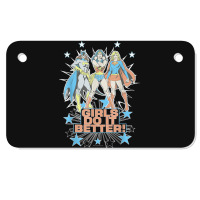 Wonder Woman Supergirl Batgirl Girls Do It Better Motorcycle License Plate | Artistshot