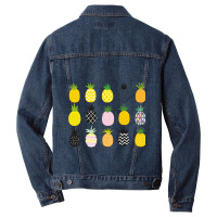 Set Of Cute Pineapple Men Denim Jacket | Artistshot