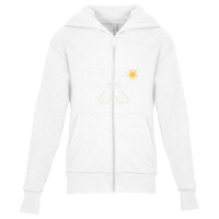 Sun Moon Butterfly Cute Lunar Outer Space Stargaze Youth Zipper Hoodie | Artistshot