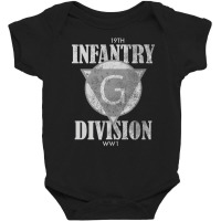 Ww1 19th Infantry Division (distressed) Tank Top Baby Bodysuit | Artistshot