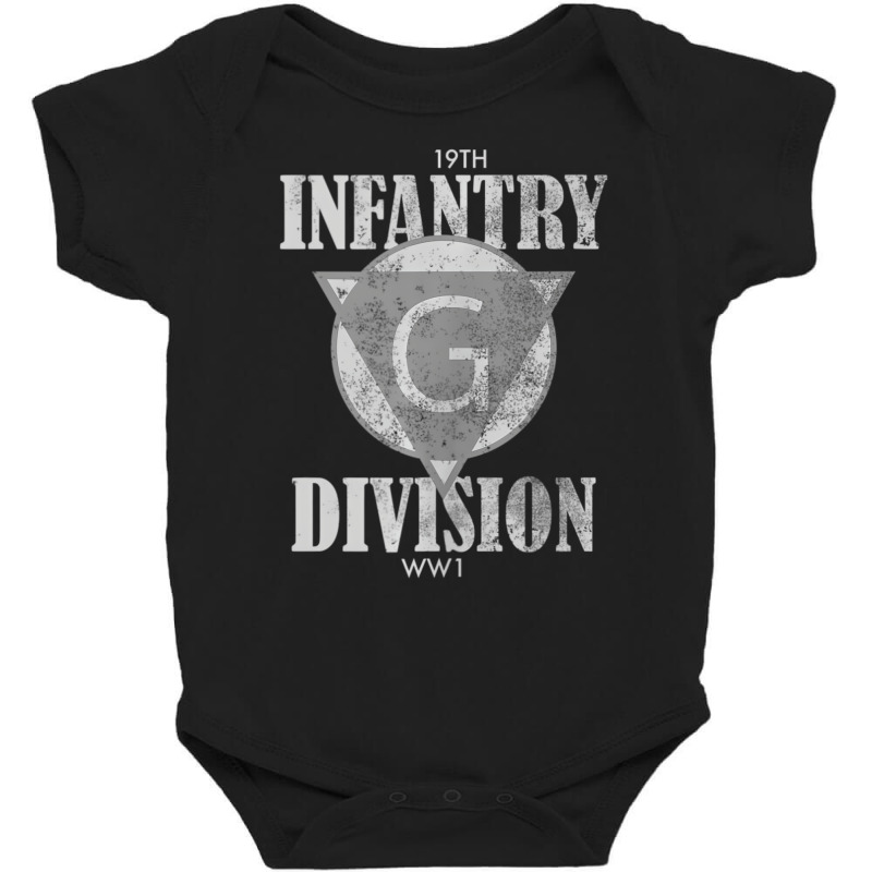 Ww1 19th Infantry Division (distressed) Tank Top Baby Bodysuit by heffopance | Artistshot