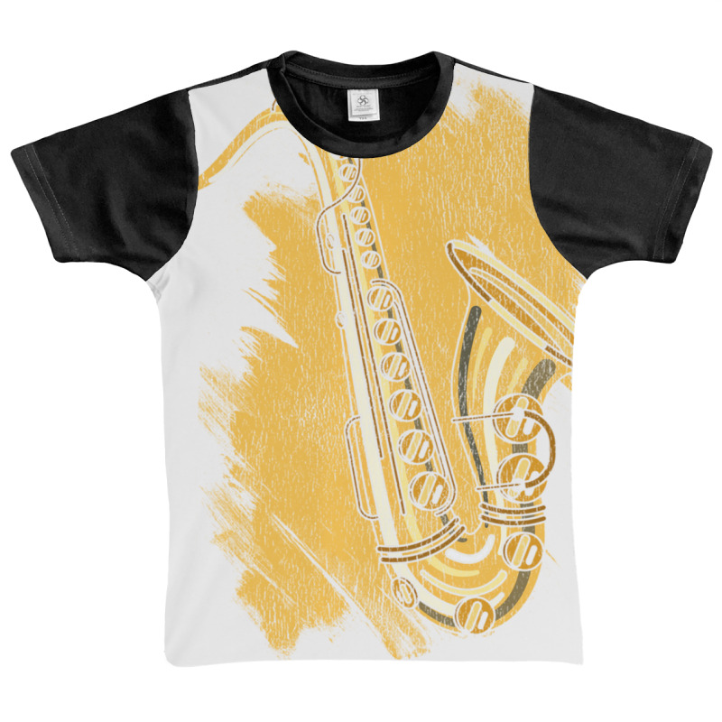 Jazz Musician Gift Musical Instrument Saxophone Pu Graphic Youth T-shirt by scrabeck | Artistshot