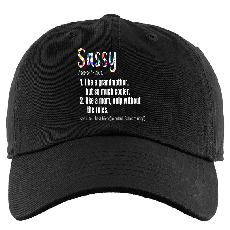 Sassy Definition Mother's Day & Birthday Gift Gran Kids Cap by genousuv | Artistshot