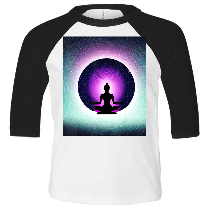 Yoga Girl Female Sun Salutation Meditation Chakra Toddler 3/4 Sleeve Tee by heffopance | Artistshot