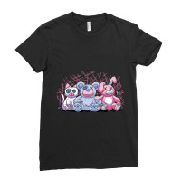 Goth Pastel Creepy Rabbit Teddy Bear Cat Voodoo Do Ladies Fitted T-shirt | Artistshot