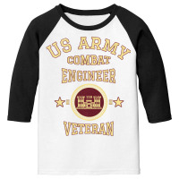 Us Army Combat Engineer Army Corps Of Engineers Gi Youth 3/4 Sleeve | Artistshot