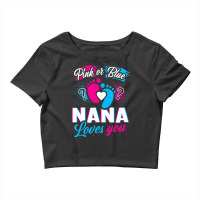 Gender Reveal He Or She Godmother To Bee Pink Or B Crop Top | Artistshot