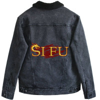 Si Fu Chinese Martial Arts Teacher, Sifu Gift, Kun Unisex Sherpa-lined Denim Jacket | Artistshot