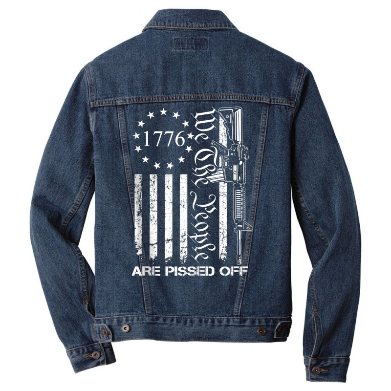 We The People Are Pissed Off   Ar15 Pro Gun Rights Men Denim Jacket | Artistshot