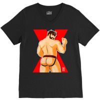 Adam Likes Jockstraps   Red V-neck Tee | Artistshot