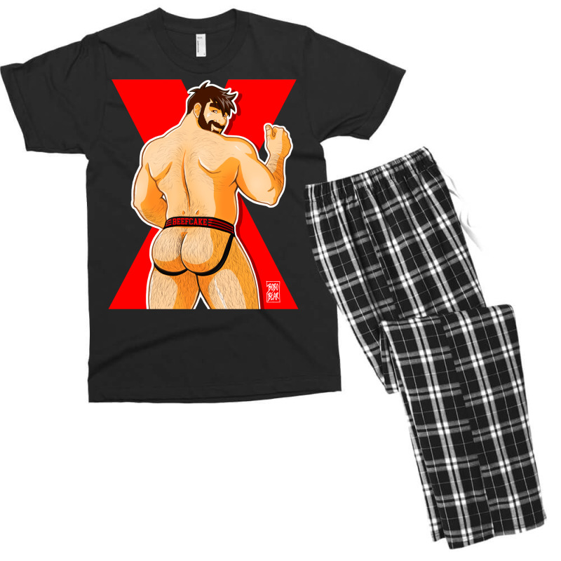 Adam Likes Jockstraps   Red Men's T-shirt Pajama Set by venooskafilav | Artistshot