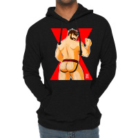 Adam Likes Jockstraps   Red Lightweight Hoodie | Artistshot