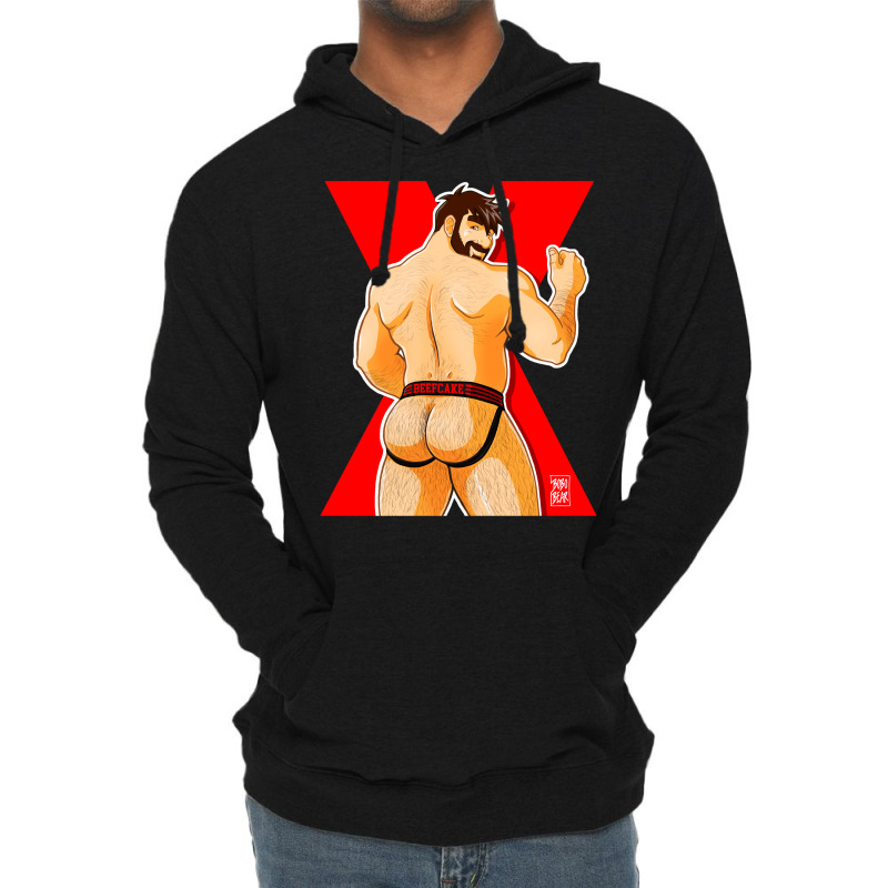 Adam Likes Jockstraps   Red Lightweight Hoodie by venooskafilav | Artistshot