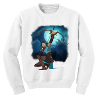 The Legend Of Vox Machina Vex With Bow And Arrow T Youth Sweatshirt | Artistshot