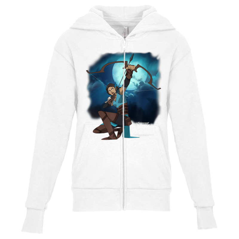 The Legend Of Vox Machina Vex With Bow And Arrow T Youth Zipper Hoodie | Artistshot