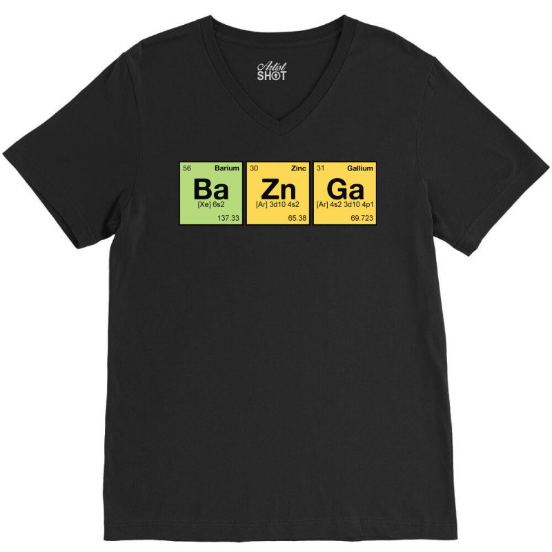 Ba Zn Ga!   Periodic Elements Scramble 1 V-Neck Tee by venooskafilav | Artistshot