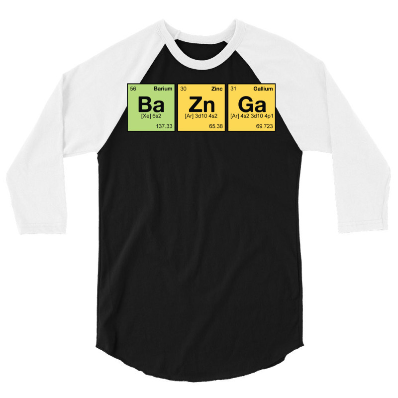 Ba Zn Ga!   Periodic Elements Scramble 1 3/4 Sleeve Shirt by venooskafilav | Artistshot