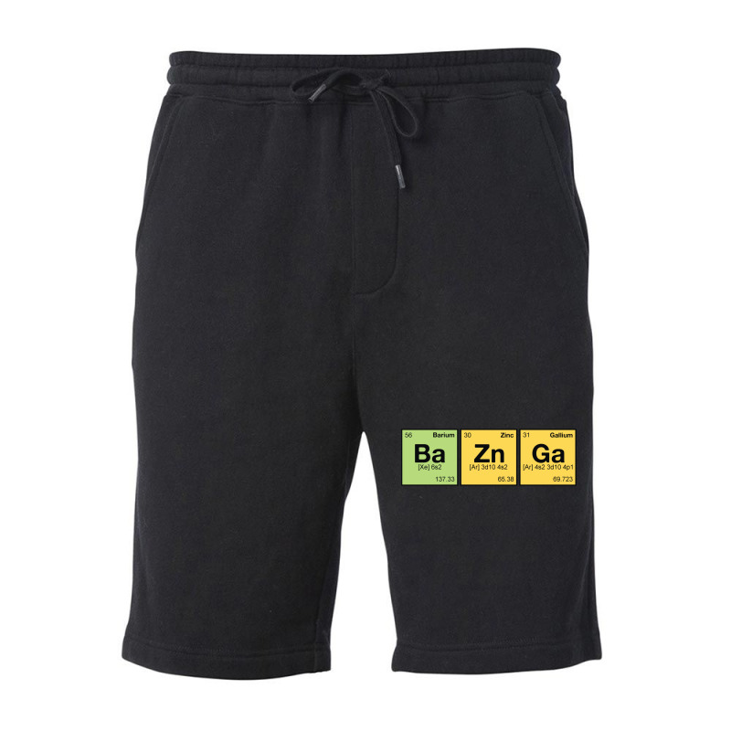 Ba Zn Ga!   Periodic Elements Scramble 1 Fleece Short by venooskafilav | Artistshot