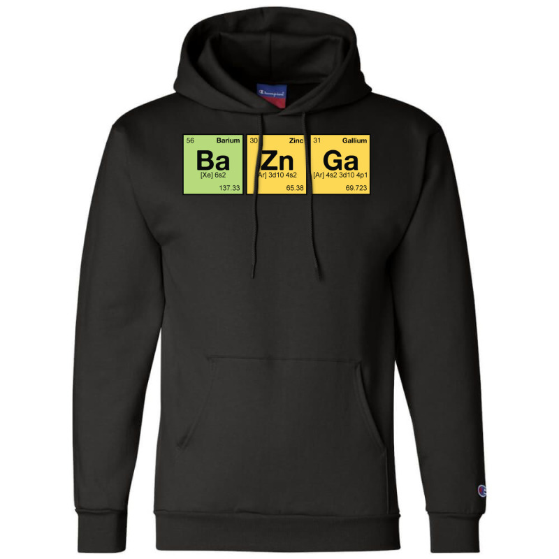 Ba Zn Ga!   Periodic Elements Scramble 1 Champion Hoodie by venooskafilav | Artistshot