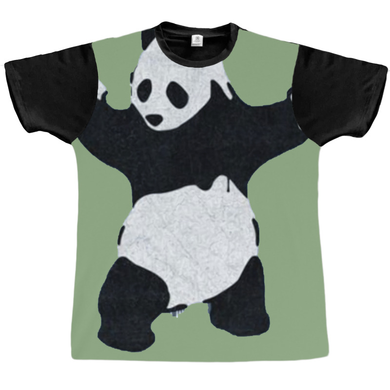 Banksy Panda With Guns Graphic T-shirt by venooskafilav | Artistshot