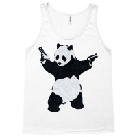 Banksy Panda With Guns Tank Top | Artistshot