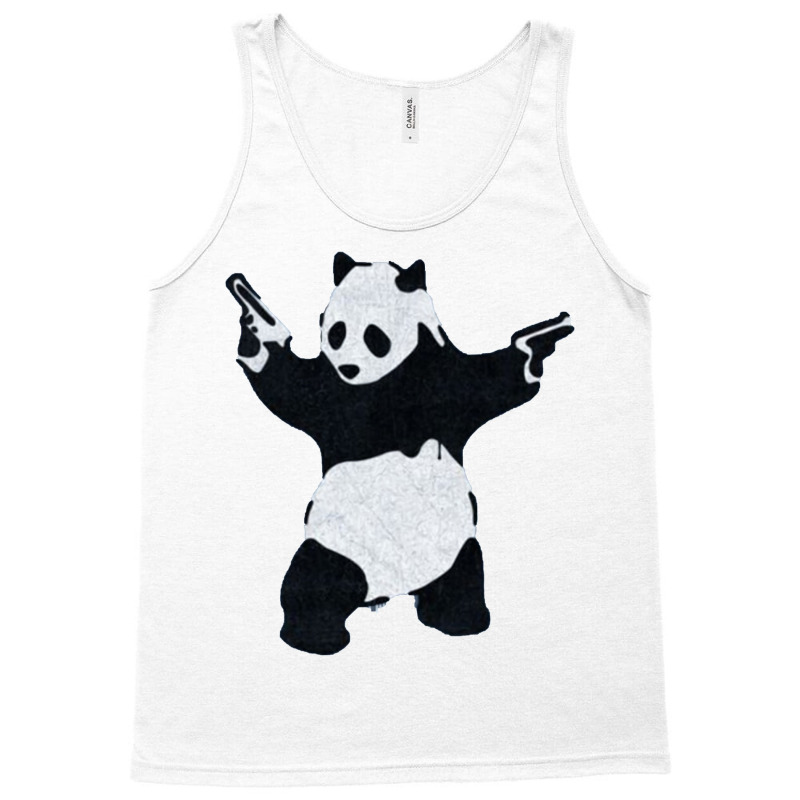 Banksy Panda With Guns Tank Top by venooskafilav | Artistshot