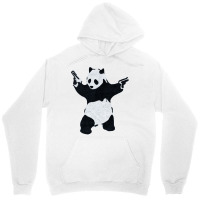 Banksy Panda With Guns Unisex Hoodie | Artistshot