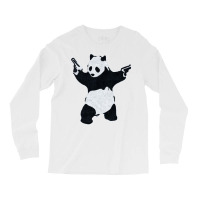 Banksy Panda With Guns Long Sleeve Shirts | Artistshot