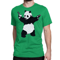 Banksy Panda With Guns Classic T-shirt | Artistshot