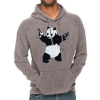 Banksy Panda With Guns Vintage Hoodie | Artistshot