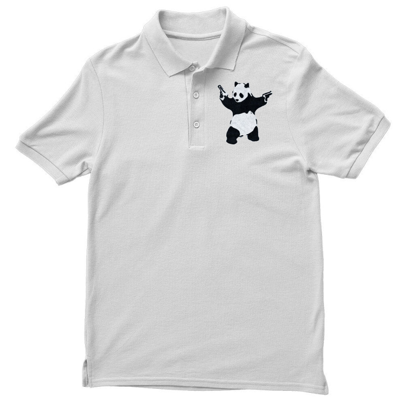 Banksy Panda With Guns Men's Polo Shirt by venooskafilav | Artistshot