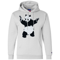 Banksy Panda With Guns Champion Hoodie | Artistshot