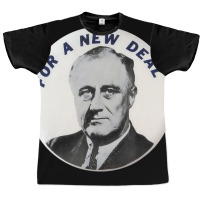 Vintage For A New Deal Fdr Franklin Delano Rooseve Graphic T-shirt | Artistshot