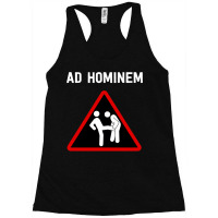 Ad Hominem   Fun Philosophy Logic Design Racerback Tank | Artistshot