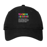 Teaching Assistant Definition  School Educational Adjustable Cap | Artistshot