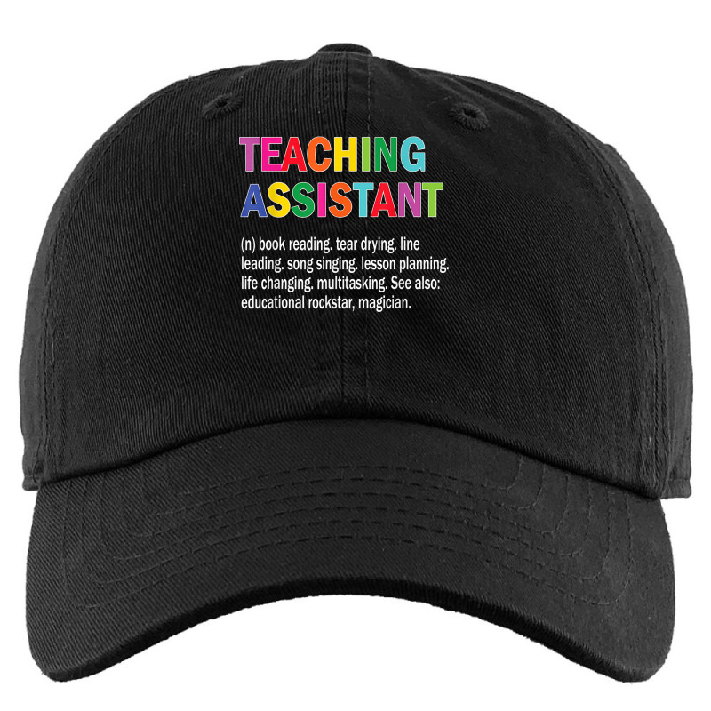 Teaching Assistant Definition  School Educational Kids Cap by qadina | Artistshot