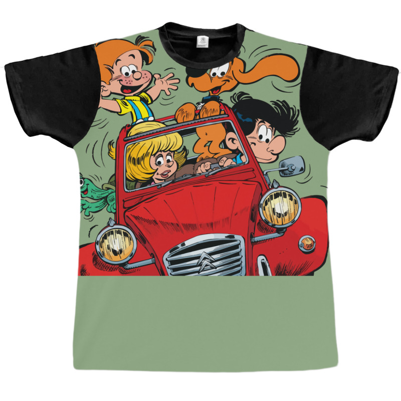 Boule Et Bill (billy And Buddy) In The Car Graphic T-shirt by venooskafilav | Artistshot