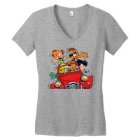 Boule Et Bill (billy And Buddy) In The Car Women's V-neck T-shirt | Artistshot