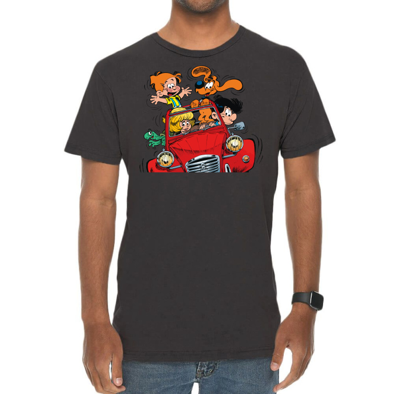 Boule Et Bill (billy And Buddy) In The Car Vintage T-Shirt by venooskafilav | Artistshot