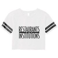 Restaurants Institutions Scorecard Crop Tee | Artistshot