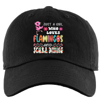 Just A Girl Who Loves Flamingos And Scuba Diving F Kids Cap | Artistshot