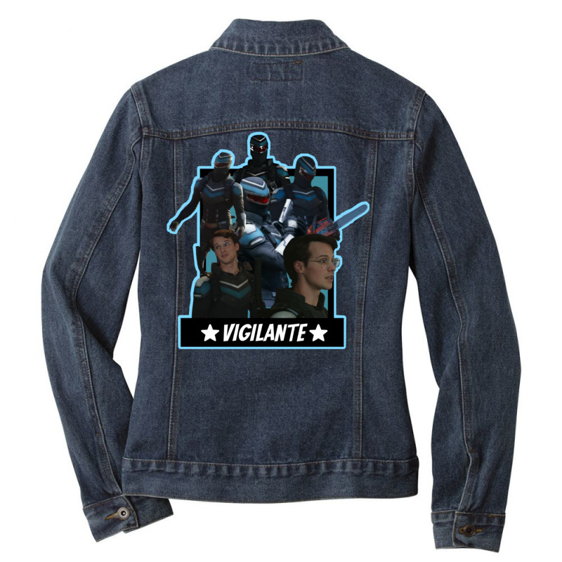 Cute Vigilante Peacemaker Ladies Denim Jacket | Artistshot