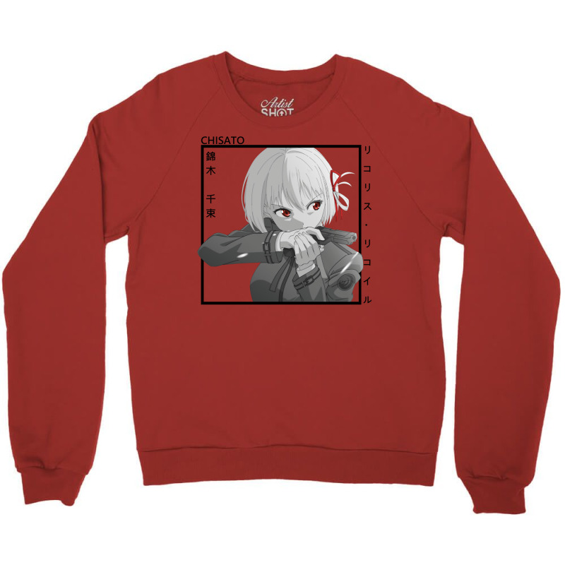 Chisato Nishikigi   Lycoris Recoil Crewneck Sweatshirt by venooskafilav | Artistshot