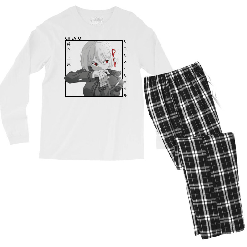 Chisato Nishikigi   Lycoris Recoil Men's Long Sleeve Pajama Set by venooskafilav | Artistshot