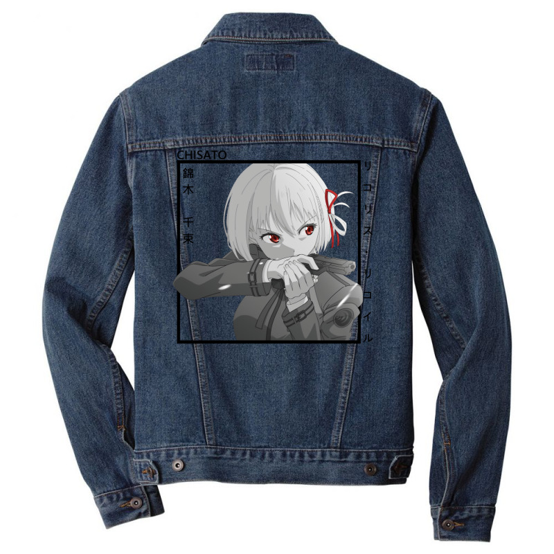 Chisato Nishikigi   Lycoris Recoil Men Denim Jacket by venooskafilav | Artistshot