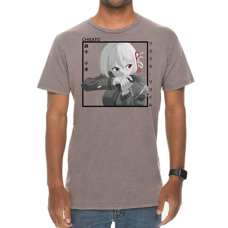 Chisato Nishikigi   Lycoris Recoil Vintage T-Shirt by venooskafilav | Artistshot