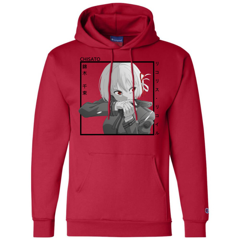 Chisato Nishikigi   Lycoris Recoil Champion Hoodie by venooskafilav | Artistshot