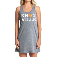 Tennessee State Flag Art Distressed Orange & White Tank Dress | Artistshot