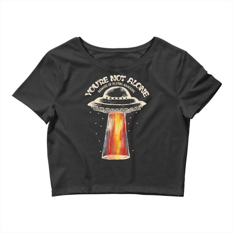 Ufo Flying Saucer Invasion 1950's Sience Fiction A Crop Top by saterseim | Artistshot